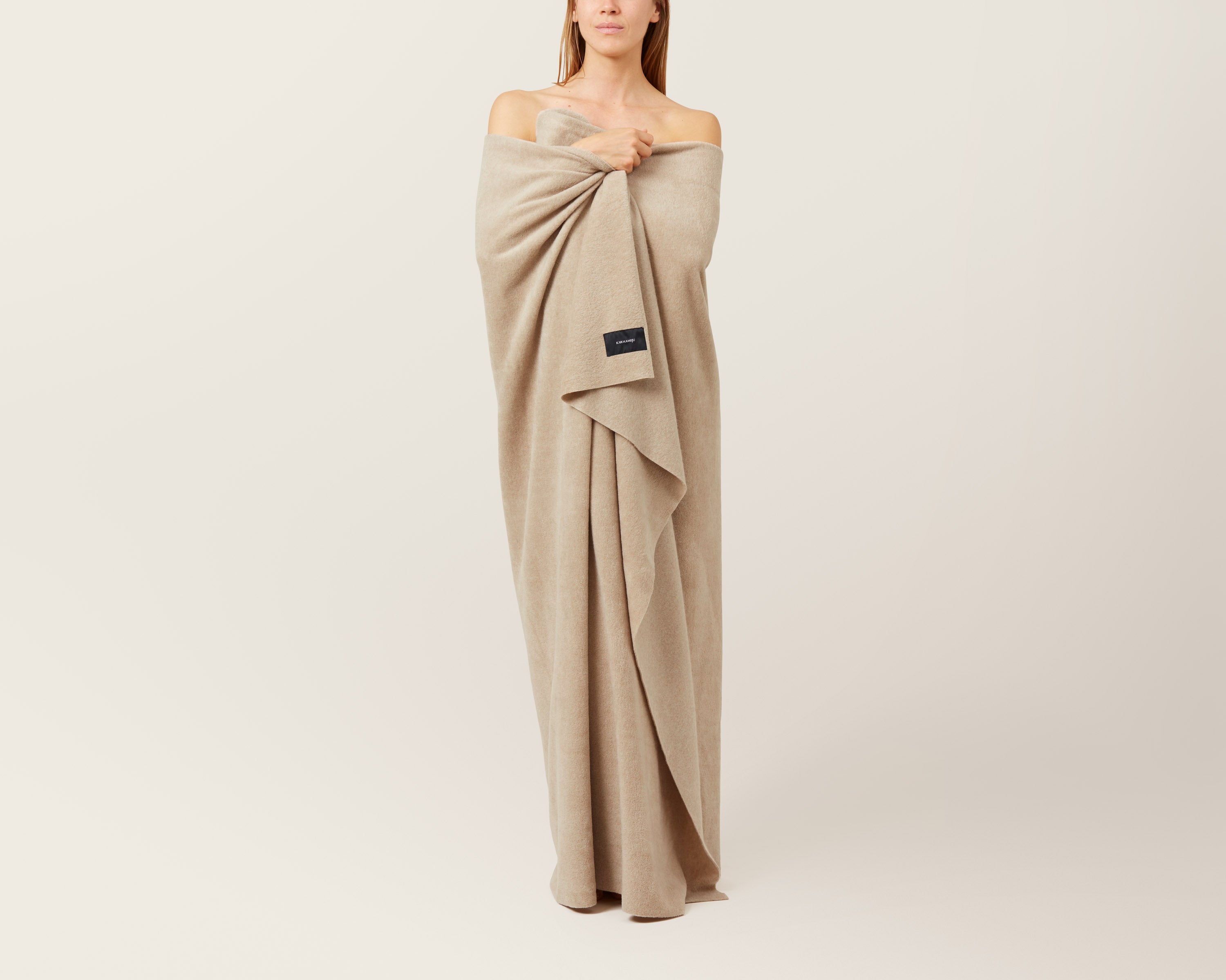 Himalaya fleece tæppe - Beige